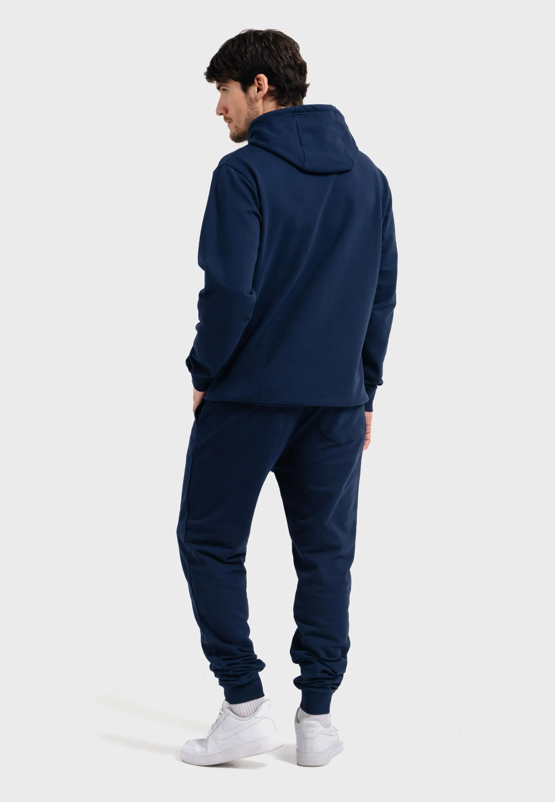 Oldskull Iconic Logo Tracksuit Jogger Hoodie Navy Blue
