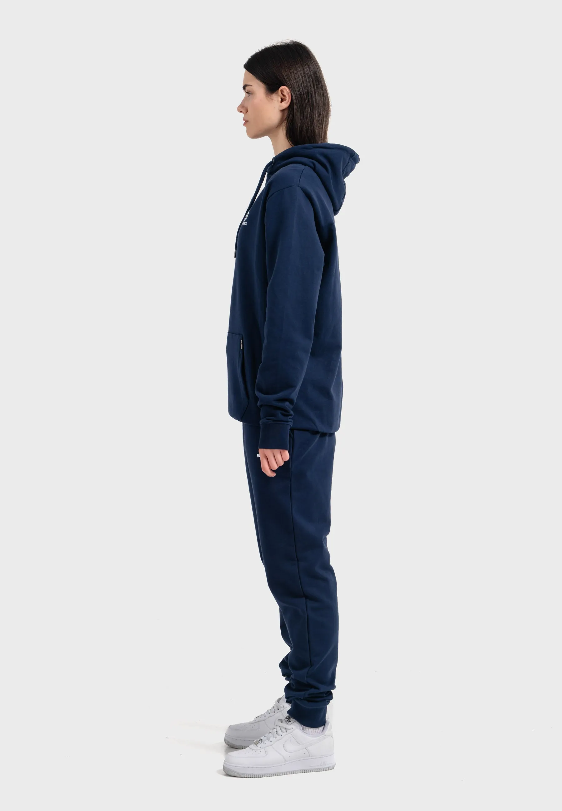 Oldskull Iconic Logo Tracksuit Jogger Hoodie Navy Blue