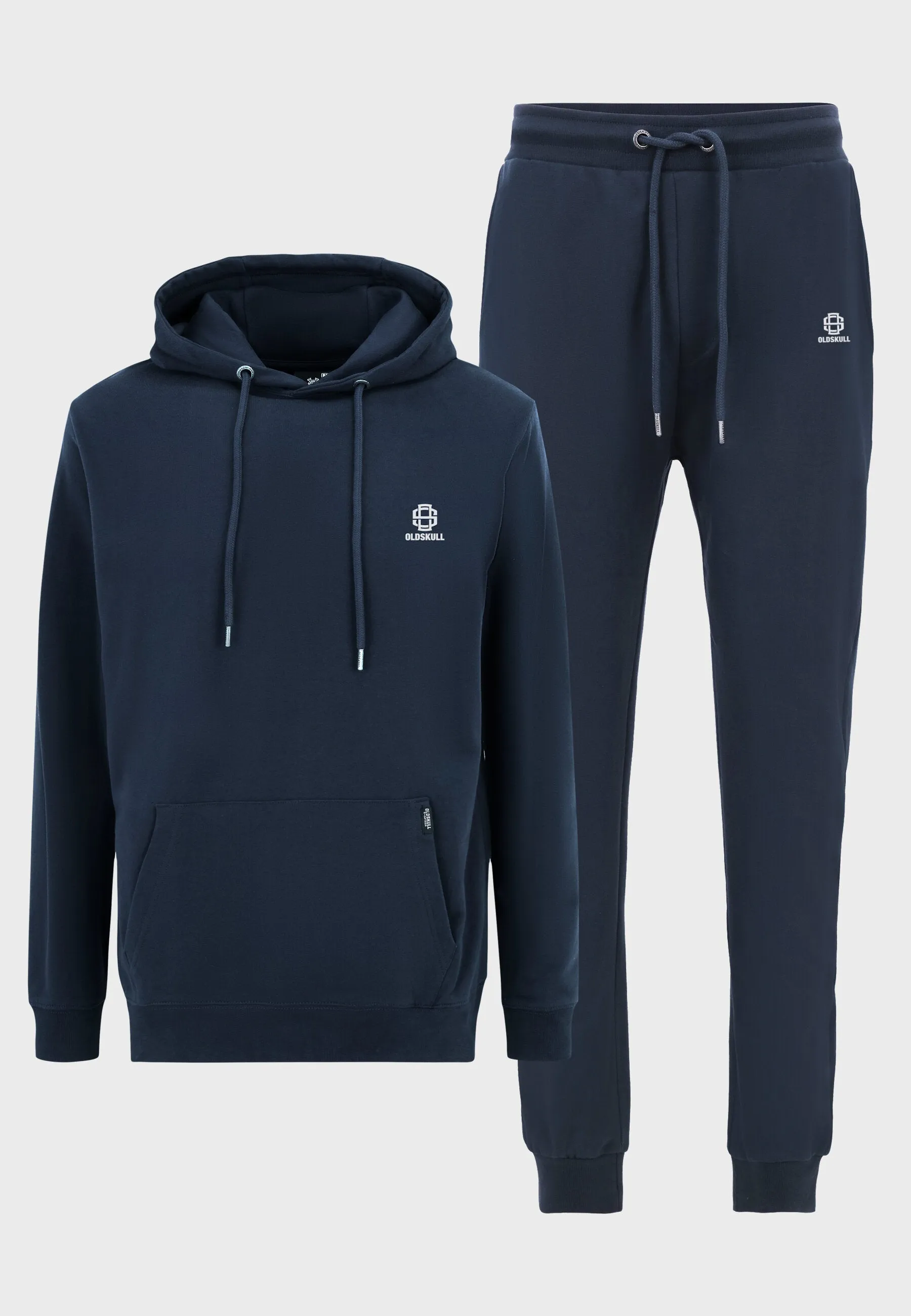 Oldskull Iconic Logo Tracksuit Jogger Hoodie Navy Blue
