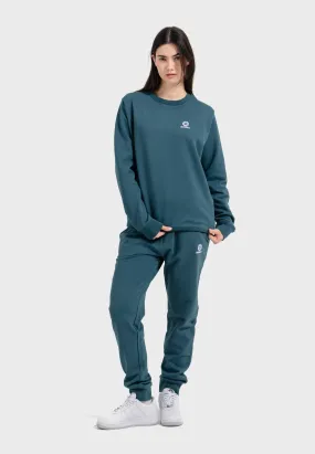 Oldskull Iconic Logo Tracksuit Jogger Sweatshirt Dark Green