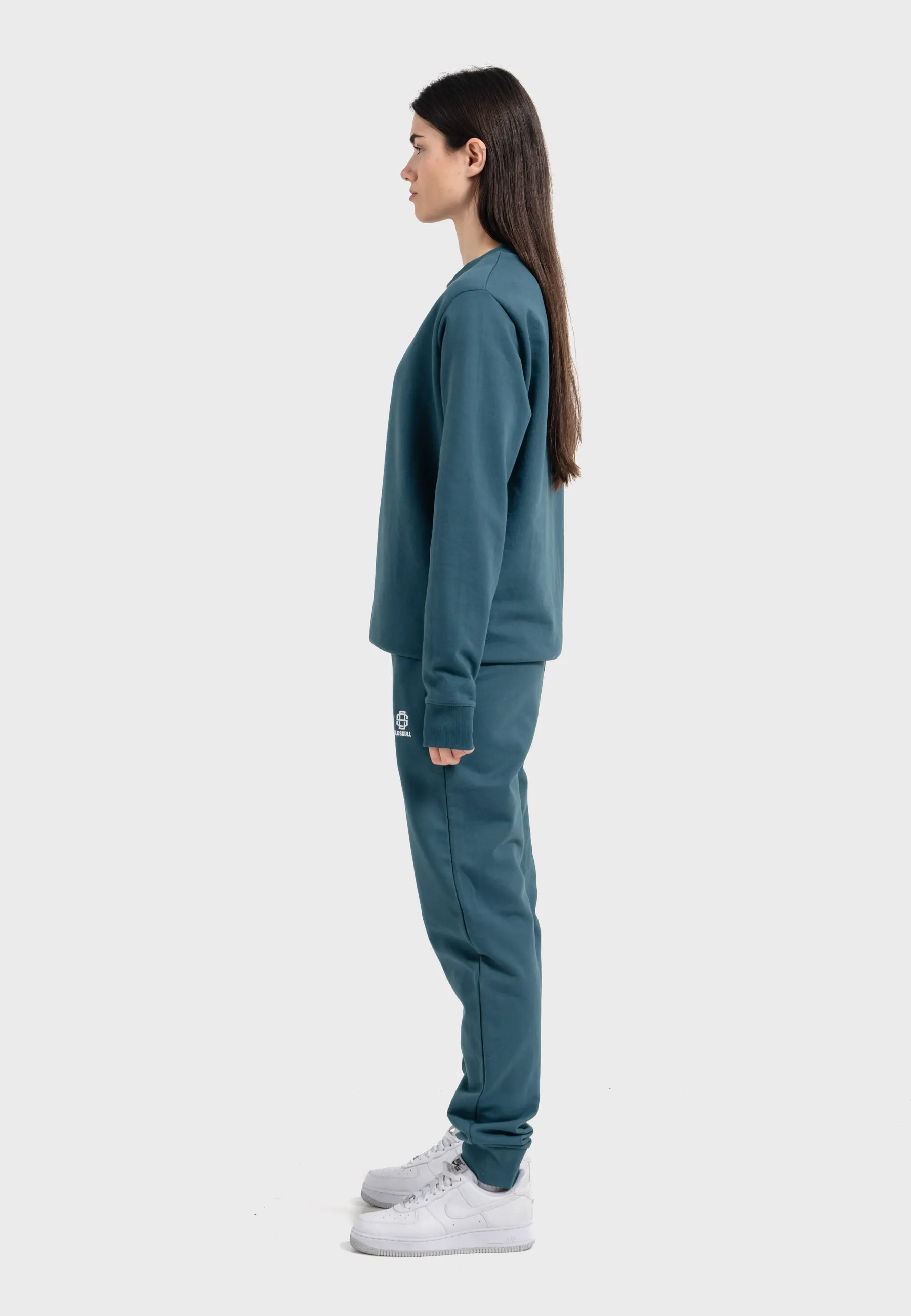 Oldskull Iconic Logo Tracksuit Jogger Sweatshirt Dark Green