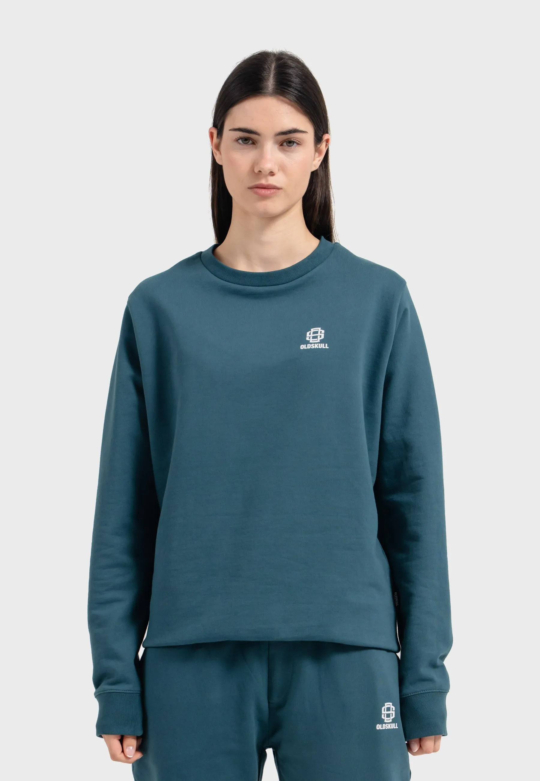 Oldskull Iconic Logo Tracksuit Jogger Sweatshirt Dark Green
