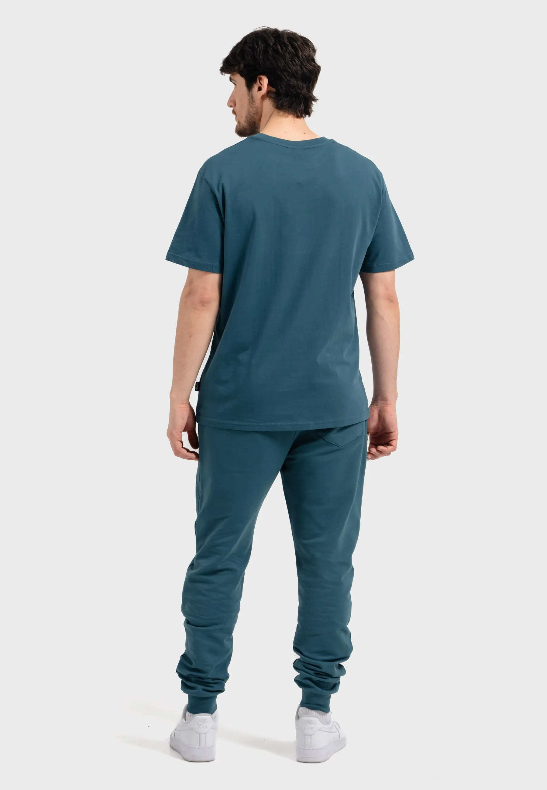 Oldskull Iconic Logo Tracksuit Jogger T-Shirt Dark Green