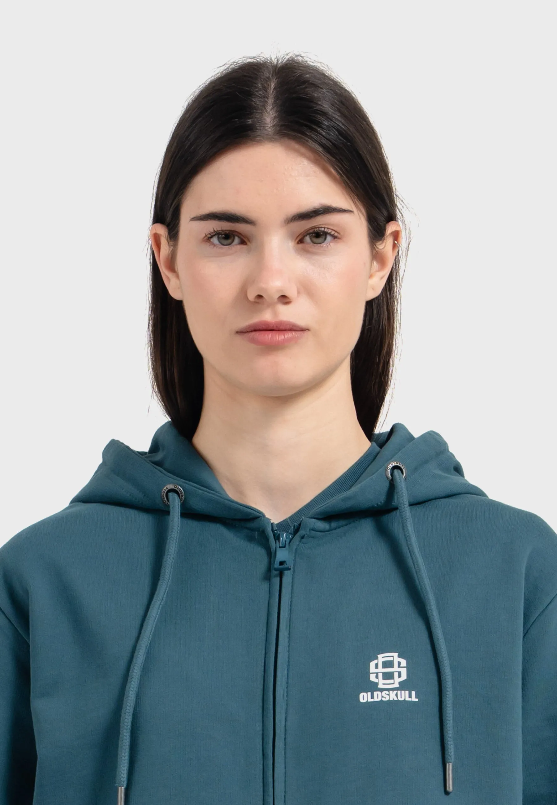 Oldskull Iconic Logo Tracksuit Jogger Zip-Hoodie Dark Green