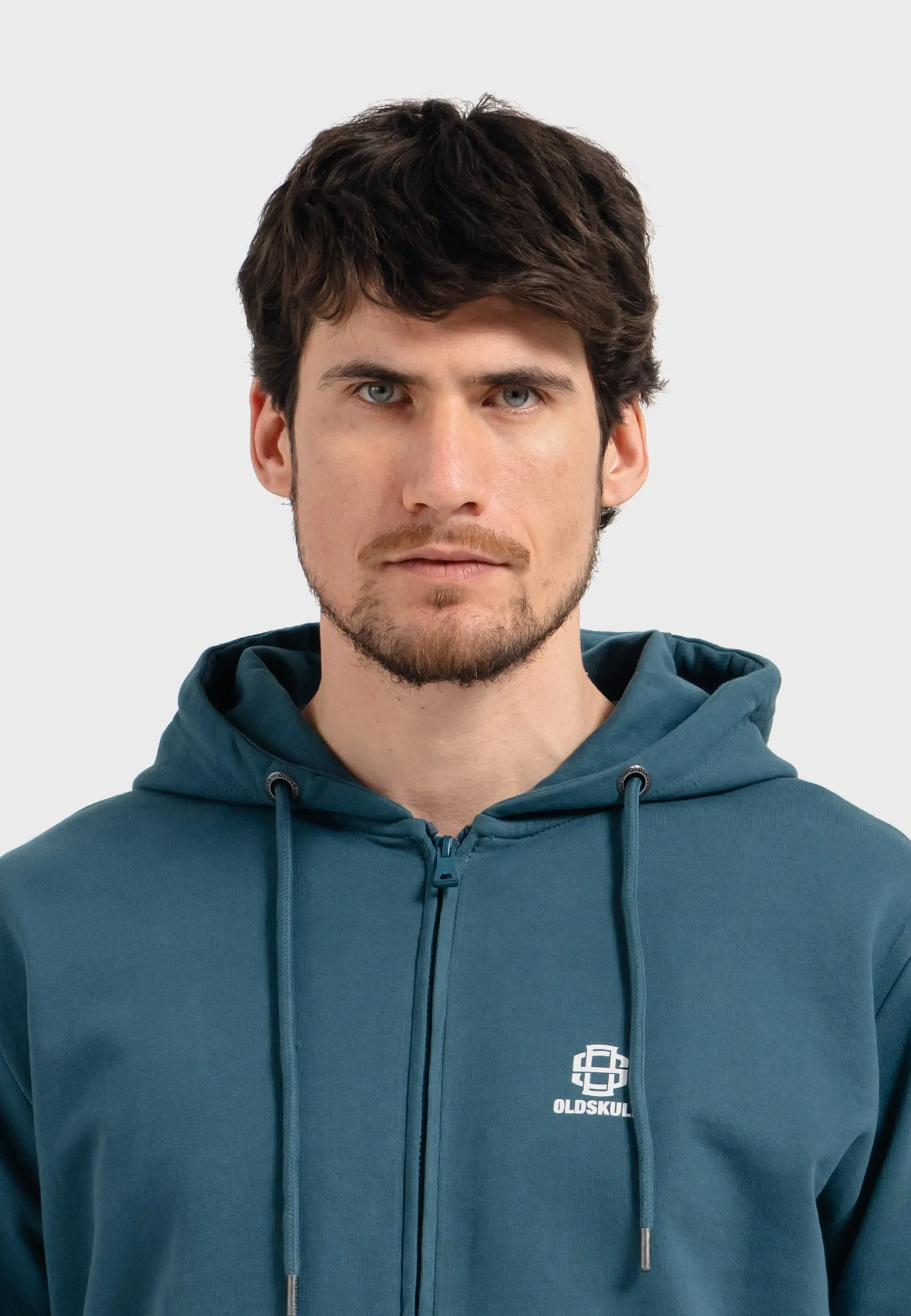Oldskull Iconic Logo Tracksuit Jogger Zip-Hoodie Dark Green