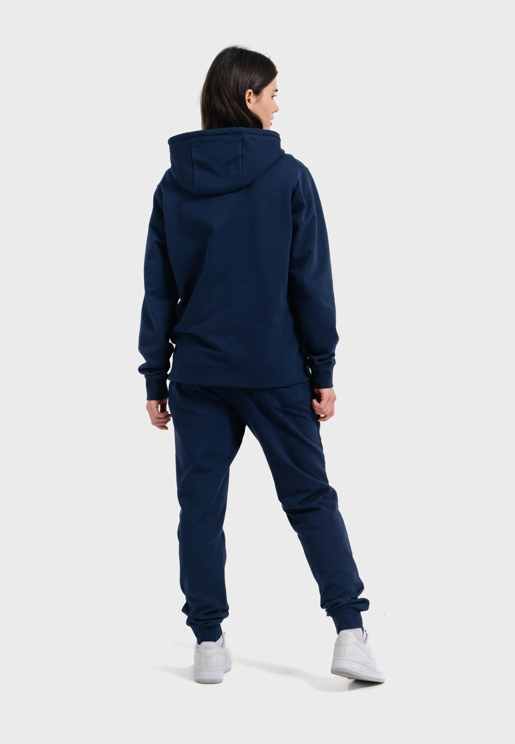 Oldskull Iconic Logo Tracksuit Jogger Zip-Hoodie Navy Blue