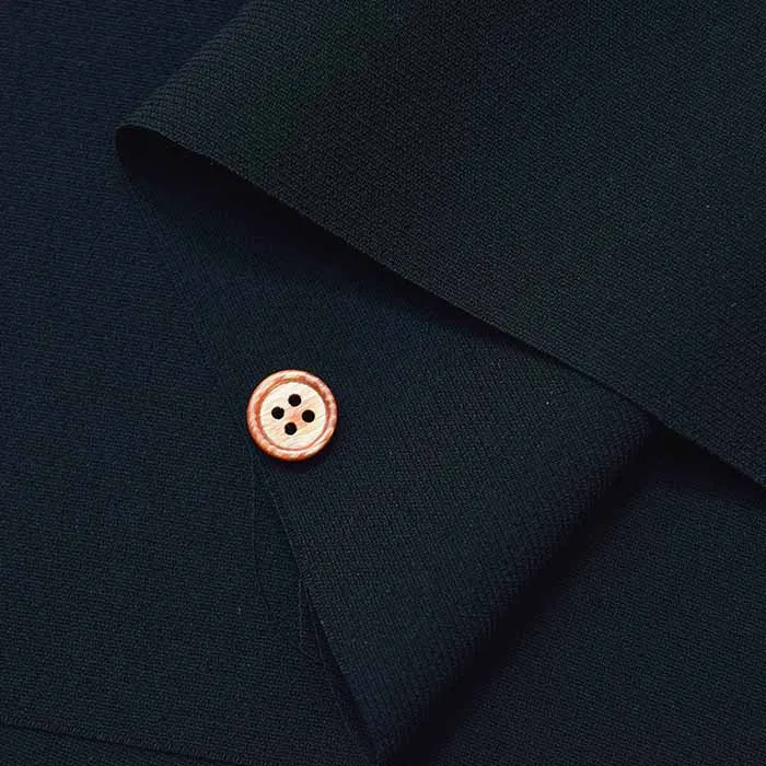 Polyester Formal Black Double Weave Fabric – Solid Colour