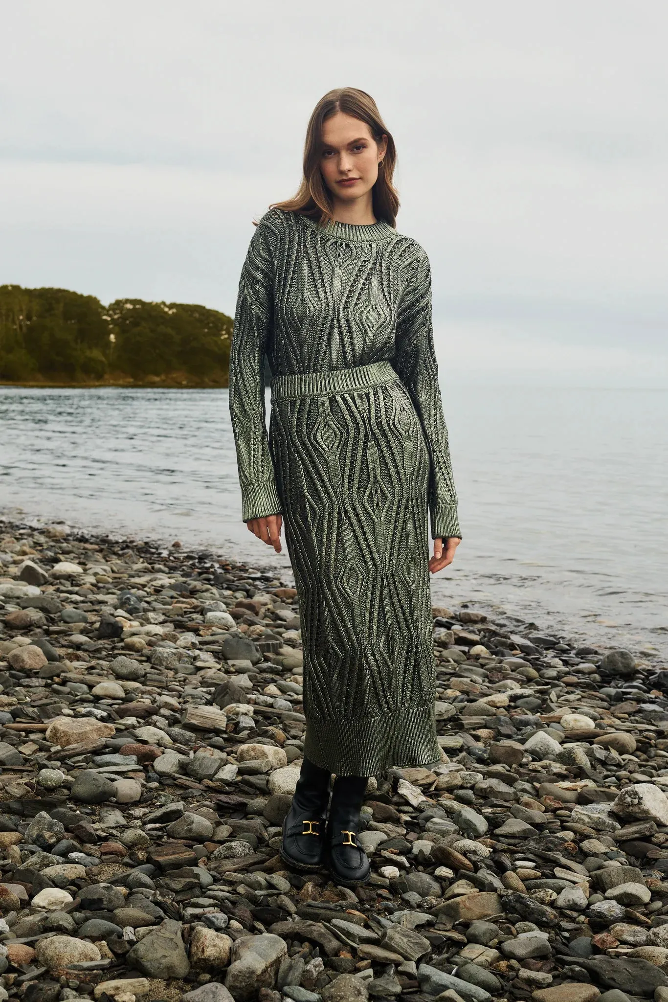 Regina Skirt-Evergreen