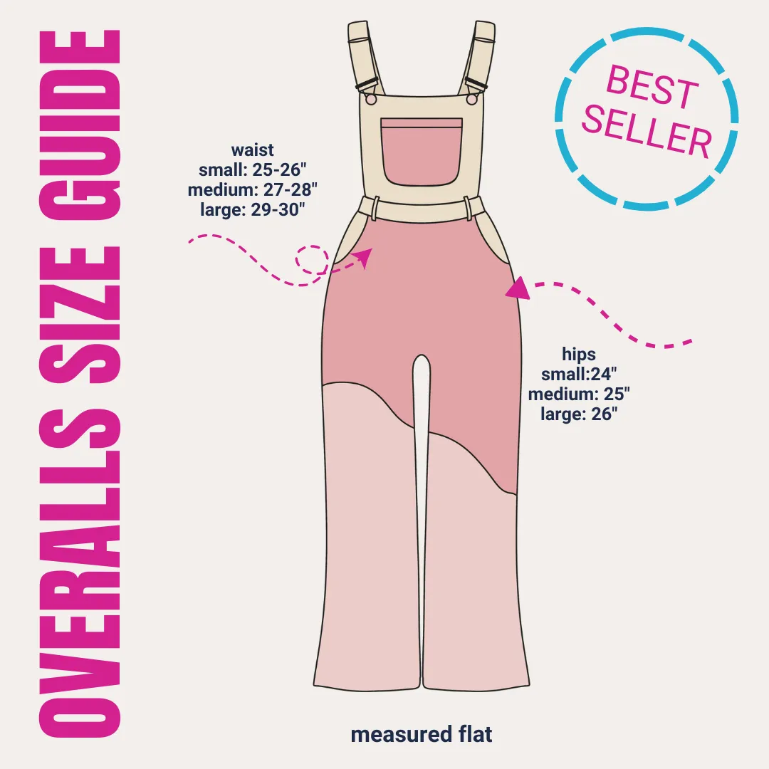 Ruffled Hem Overalls-9854