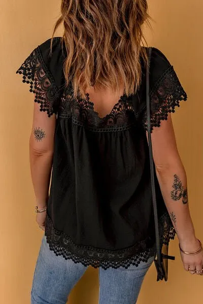 Summers Changing Lace Square Neck Blouse