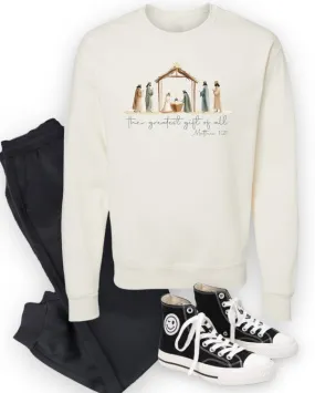 The Greatest Gift Of All Cozy Crew Sweatshirt