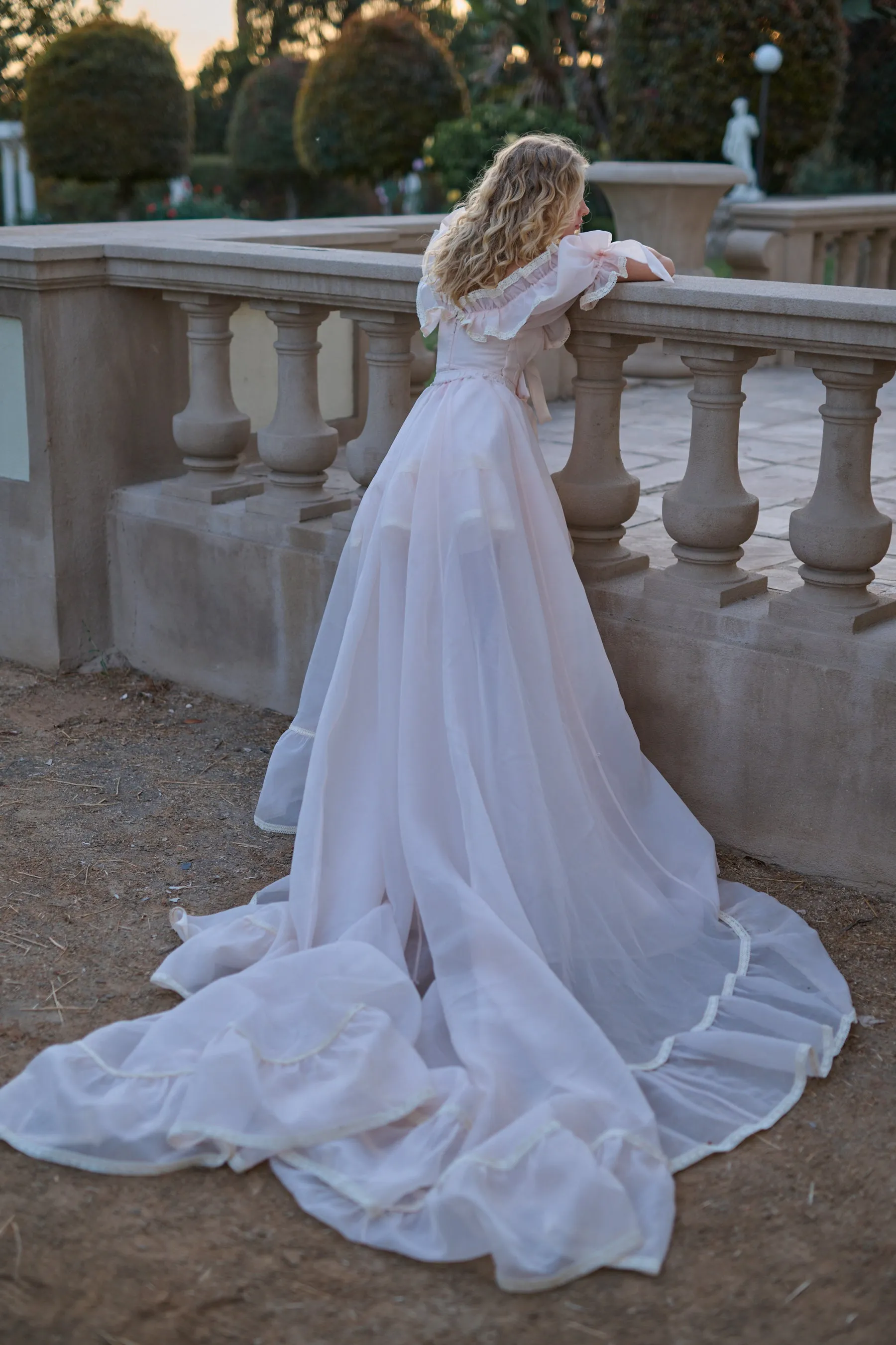 The Peach Skin Duchess Tournure