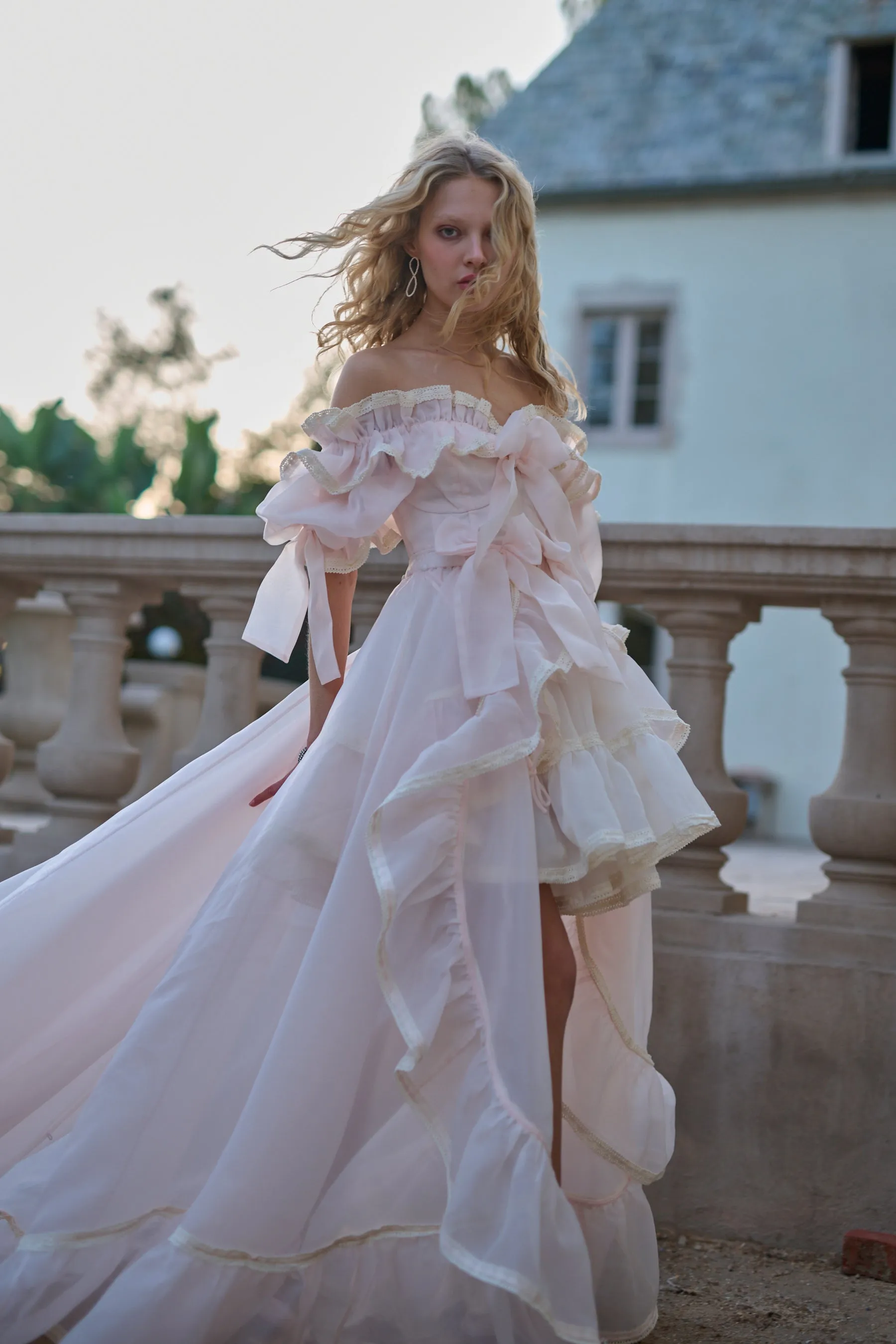 The Peach Skin Duchess Tournure
