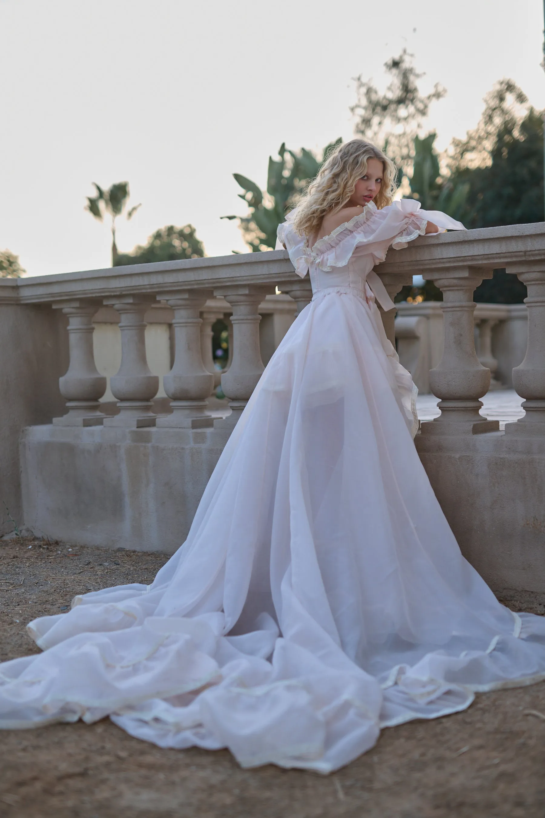 The Peach Skin Duchess Tournure