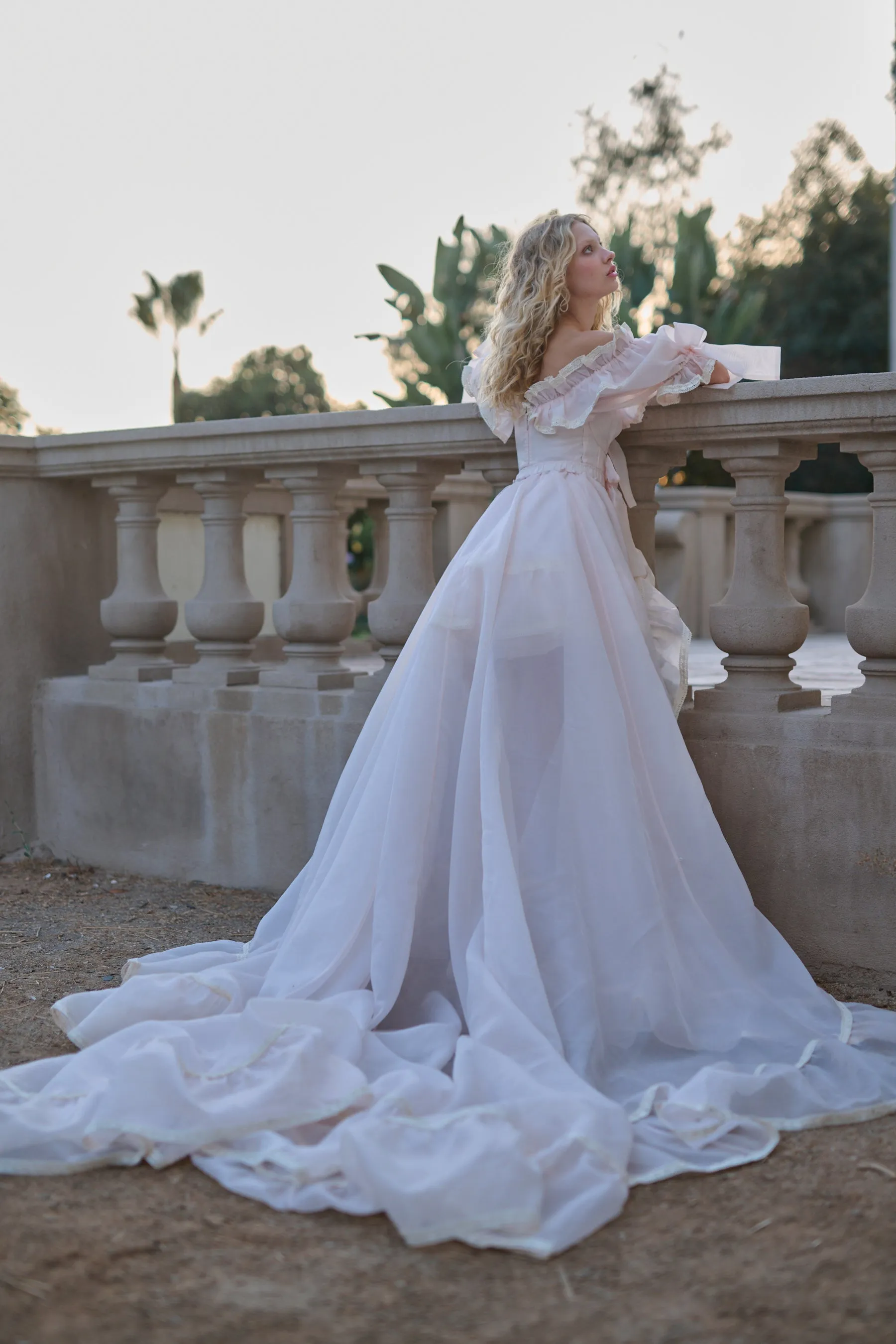 The Peach Skin Duchess Tournure