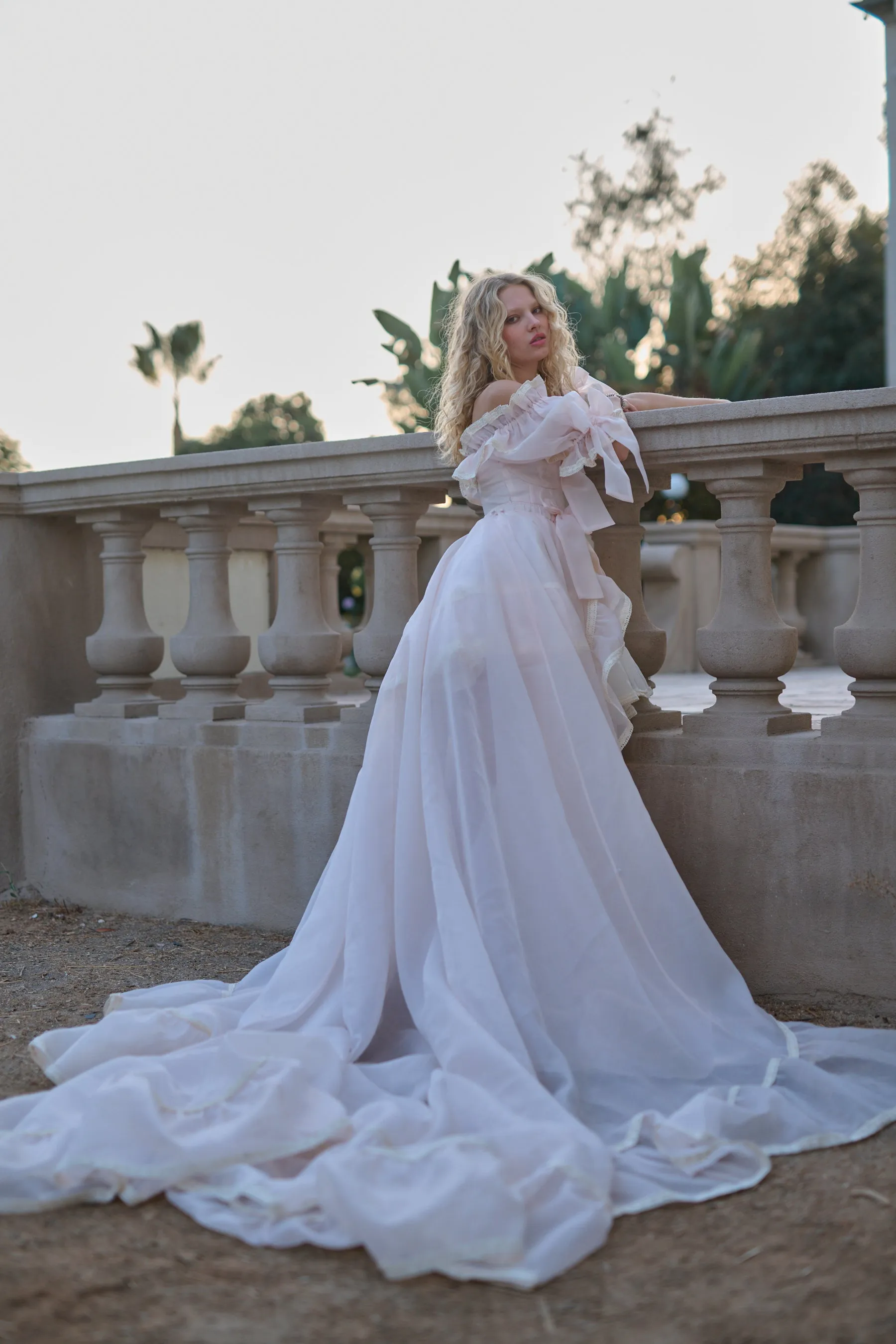 The Peach Skin Duchess Tournure