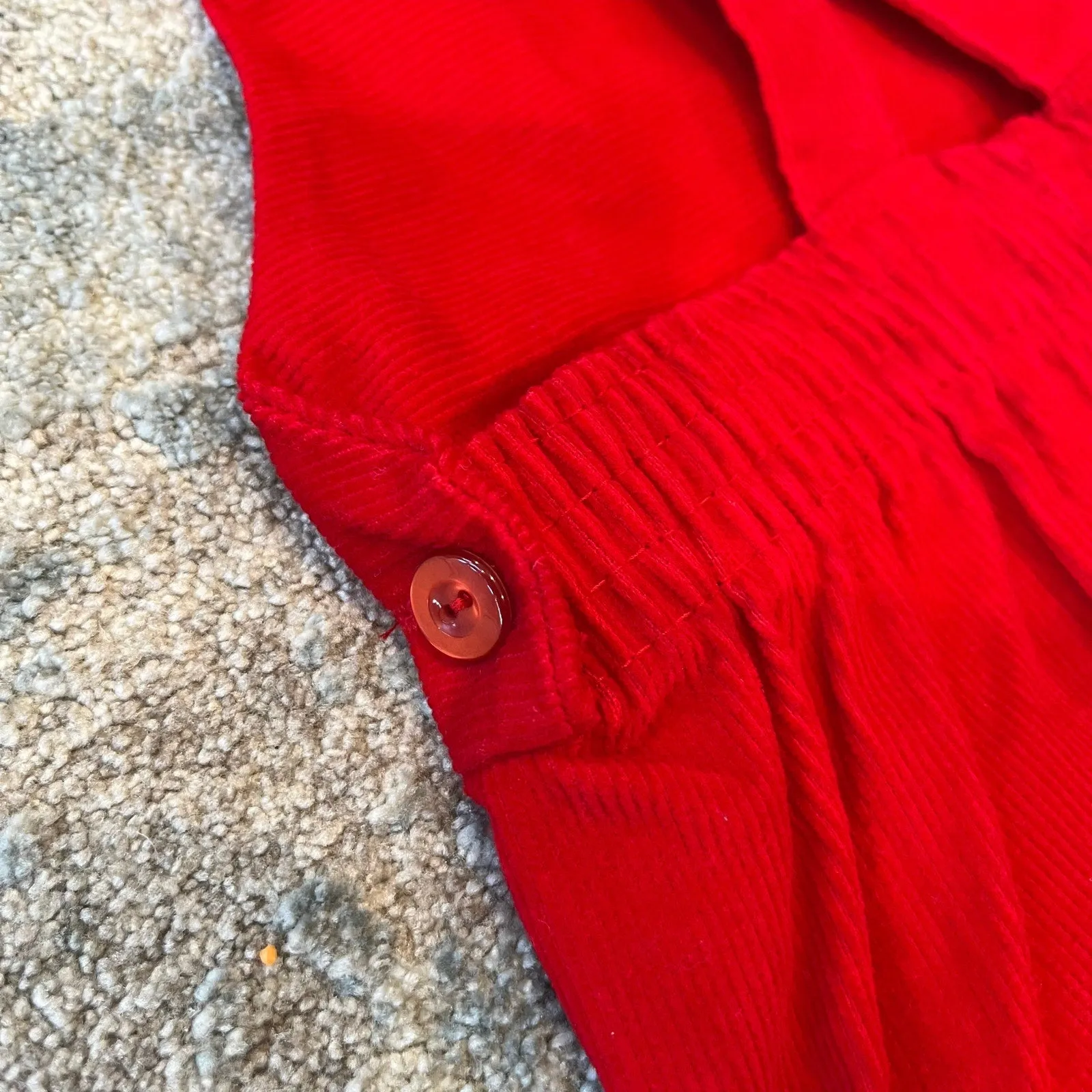 Vintage Toddletime JC Penney Red Corduroy Overalls 4T NWT