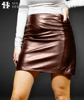 Women's Genuine Leather Skirt