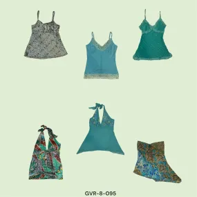 Y2k blue cami tops (GRV-8-095)