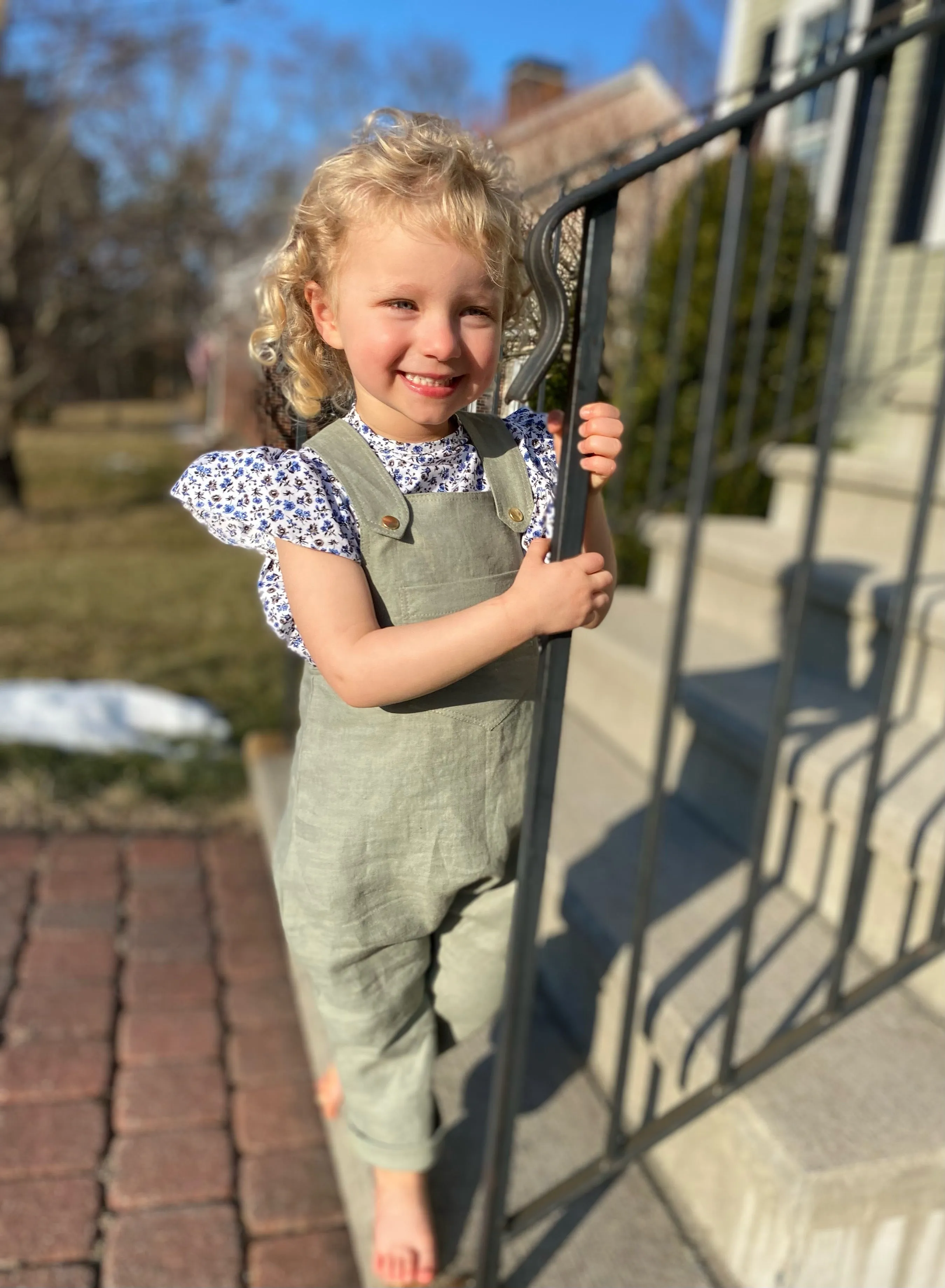 YaaYaa Overalls- Sage Green
